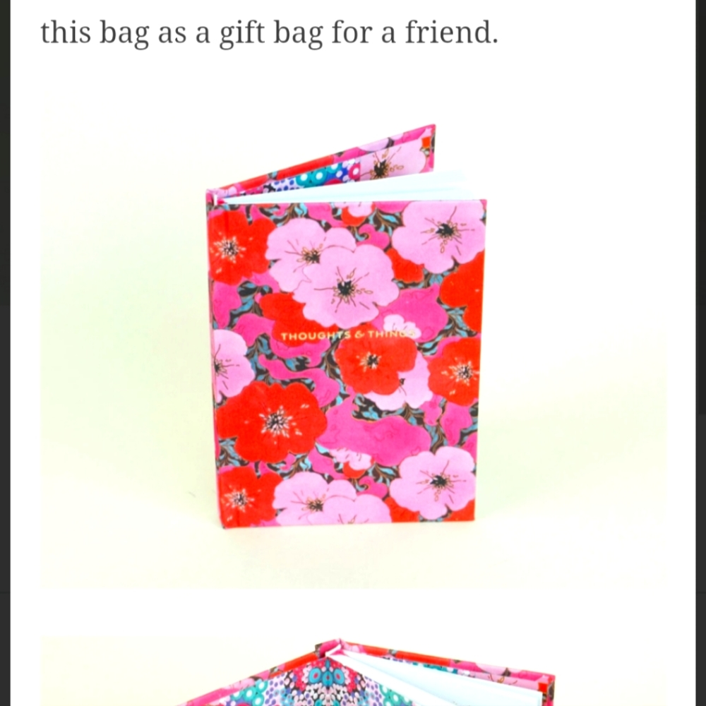 Margot Elena Thoughts & Things Notebook Pink Floral